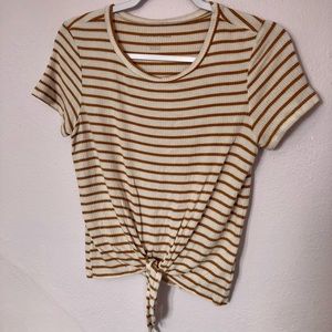 American Eagle Stripe Tie T-shirt